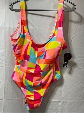 Bright Geometric One-Piece Swimsuit